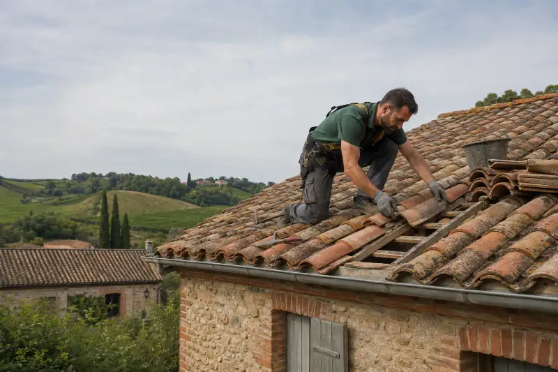 Pose d'un écran de sous-toiture et du liteaunage neuf en réfection